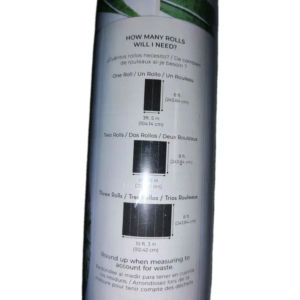 Tempaper & Co. Peel and Stick Wallpaper Farmhouse Botanical Natural Green 30.75